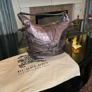 Metallic Burberry purse